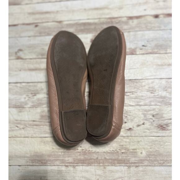 Vionic Caroll Leather Ballet Flats Women's Size 7 Tan Slip On Neutral Shoes - Picture 8 of 9